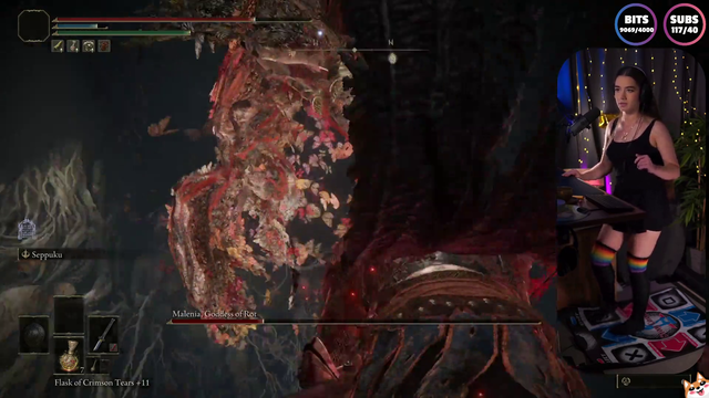 MissMikkaa beats the hardest boss of Elden Ring on a dance pad