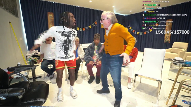 Kai Cenat dances with Eugene