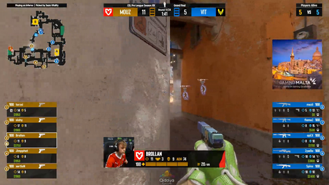 CS caster does not miss