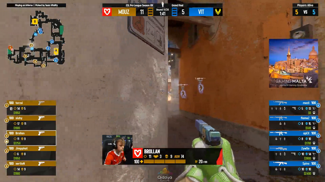 CS caster does not miss