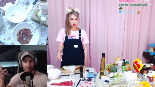 Korean Partnered Streamer speedruns frying beef
