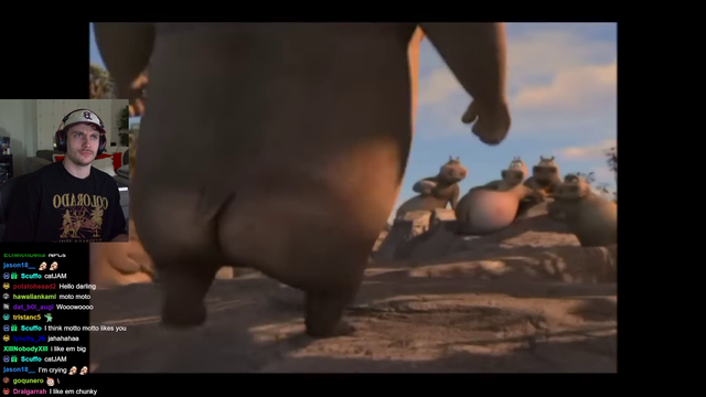 Crayator REALLY likes cartoon hippos.