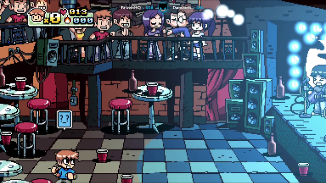 Lirik reaches the first boss in Scott Pilgrim vs. the World