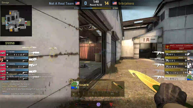 CS high school team starts throwing and saying it after losing a map