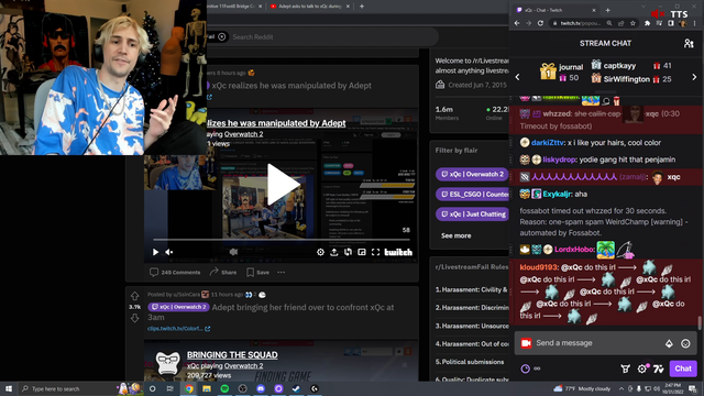 xQc says he felt bad about dating others after the breakup