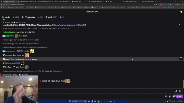 Sane streamer threatens "stream snipers"