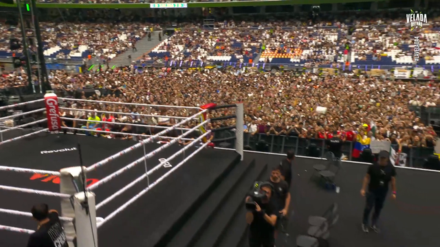 King of Spain enters the Bernabeu Stadium
