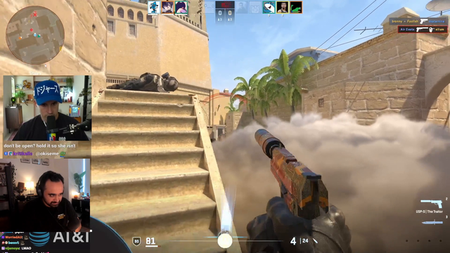 Lud throws a round in CS