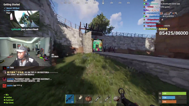 Kai Cenat’s Rust experience in a nutshell