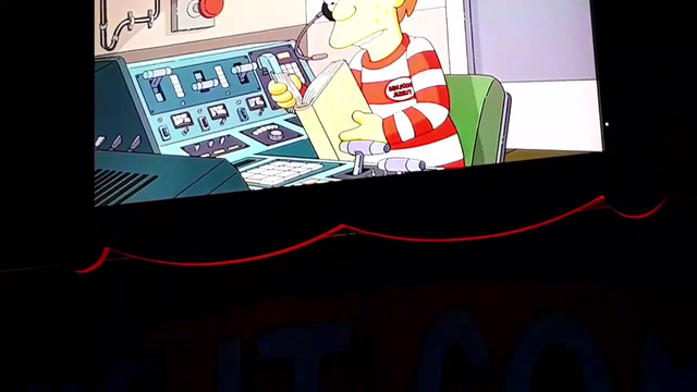 Greek gets caught on the Simpsons ride