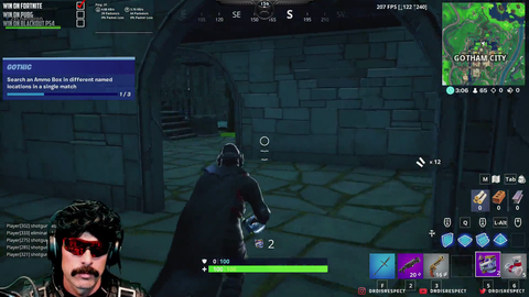 doc plays his last game of fornite