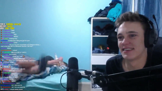 Guy does an accidental trickshot with a slipper
