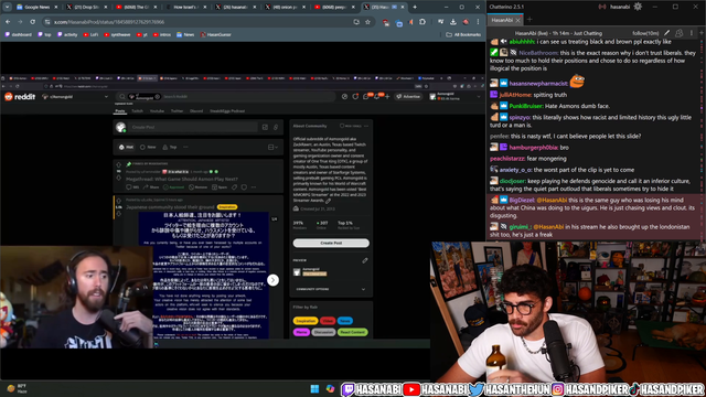 Hasan reacts to Asmon's Palestinian rant