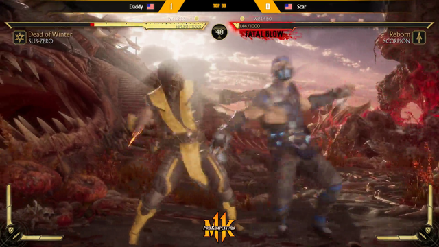MK11 Tournament Winner gets up in opponents face