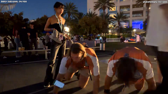 Klats push-up contest