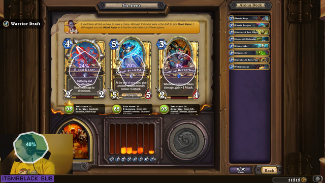 Kripp lets chat draft a deck for him