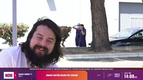 Coomers watching hot tub stream IRL from afar