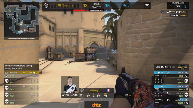 CSGO Team Heroic Fails to defuse to win