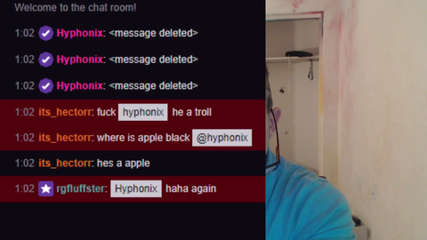 Hyphonix checks out a white knight's following list