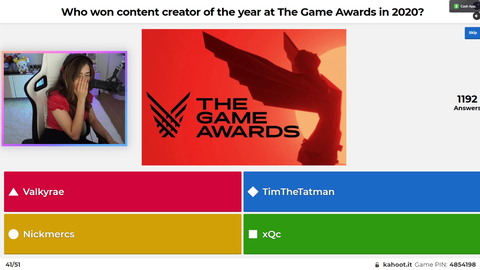 poki says xqc deserves content creator of the year