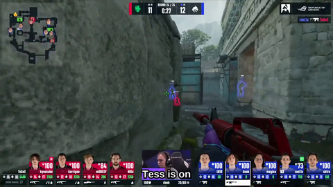 m0nesy in an impossible 1v4 clutch with 13 seconds left at 11-12