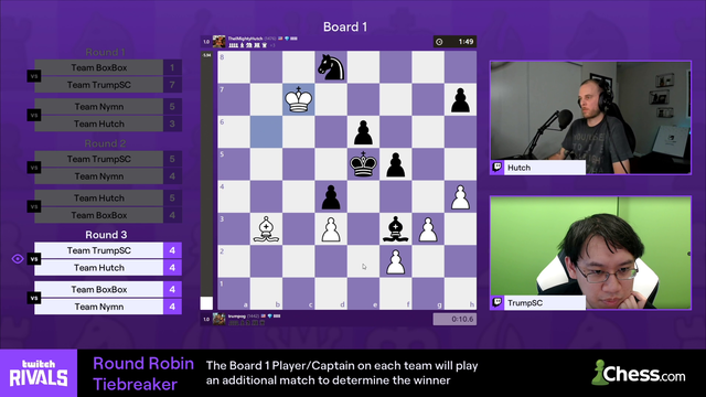 TrumpSC gets an insane checkmate with only 10 seconds remaining VS Hutch