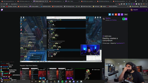 Esfand couldnt stand Destiny's conundrum