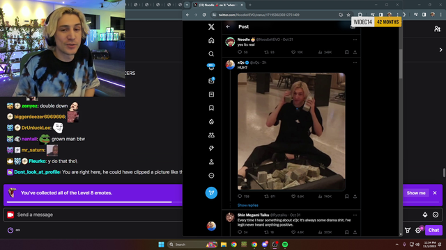 xqc responds to criticisms of his reaction to gaza