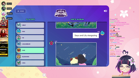 Lily invited bunch of artists for a Gartic Phone Sweat-a-thon