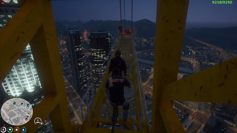 Bogg Jumps Off a Crane