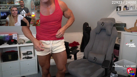 Knut posing and alinity totally losing it