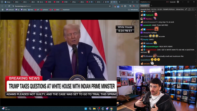 Trump will have Asmongold reporting at this rate