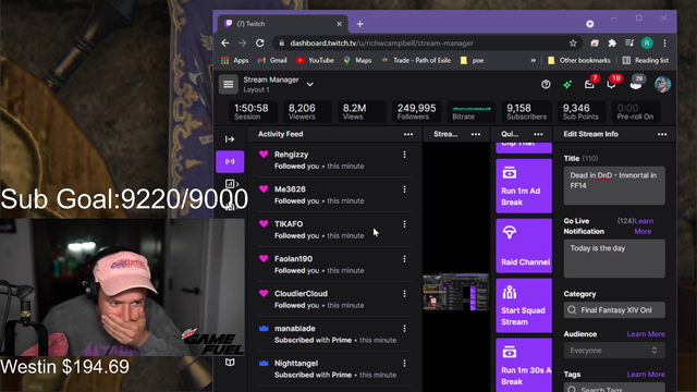 Rich Campbell hits 250k!