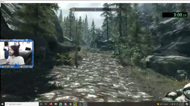 Charlie's gf asks for TP during Skyrim marriage speedrun