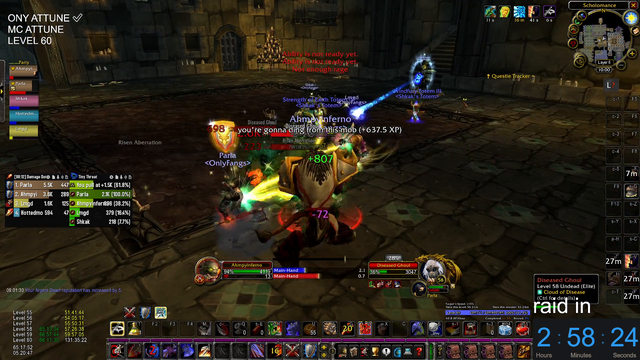 Ahmpy hits lvl 60 with 65 hours played since dying in Tyler'1 raid