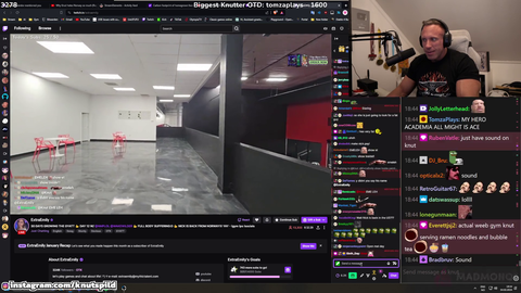Knut reacts to his new gym art