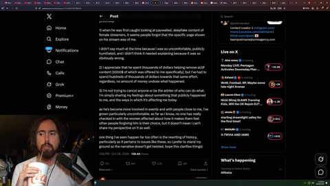 Asmongold accuses Pokimane of farming hate towards Ludwig and QTCinderella for inviting Atrioc to their wedding despite the deepfake porn controversy