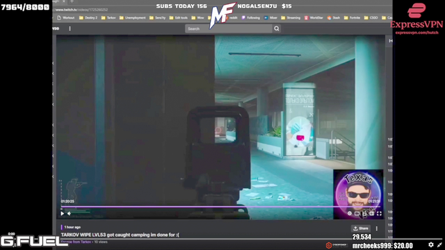 Tarkov Streamer went live after being called out for hacking.. forgot to turn off sounds