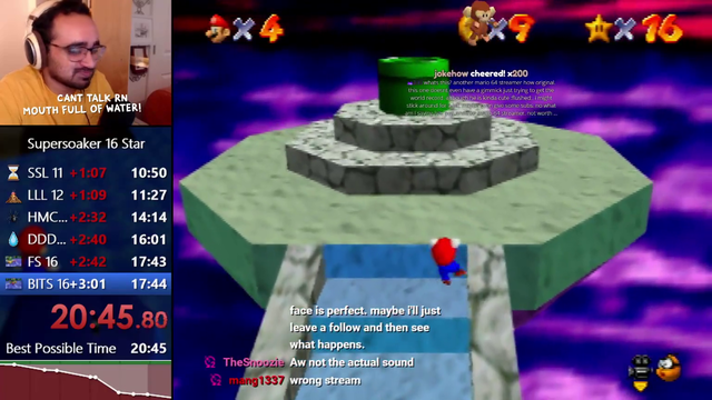 Wet and unbelievable choke to the end of a You Laugh You Reset Mediashare Mario Run