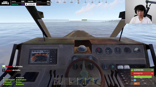 Runaway boat in Rust