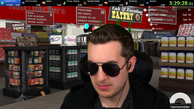 Kitboga's character answers the in-store phone by mistake