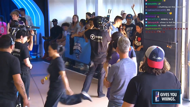 Ludwing picks a random fan to play some hoops