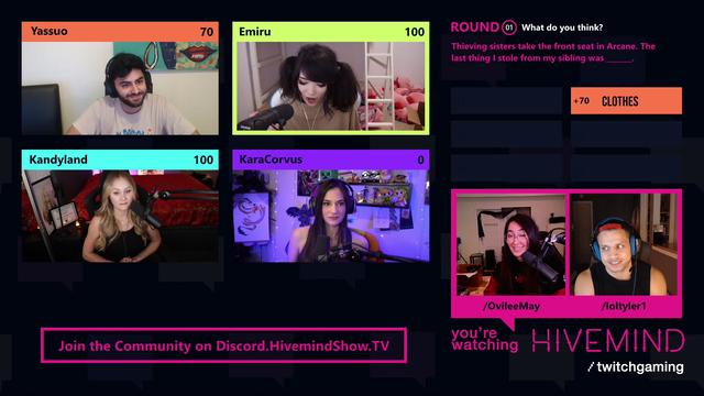 Mizkids troll Hivemind gameshow through Emiru