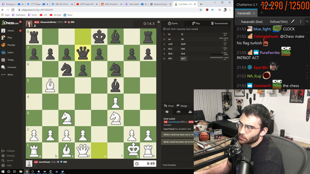 Hasan asks about a patch change in Chess