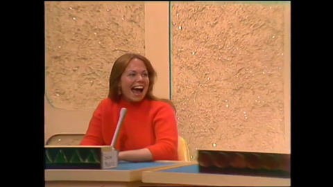 Really stoned girl on Match Game 77