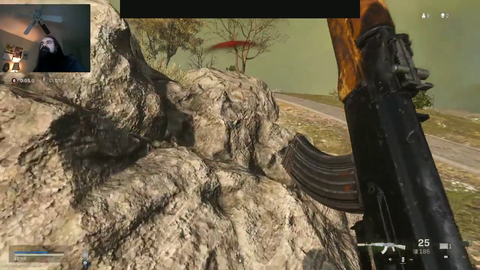Aris making sure the enemy is dead