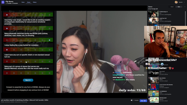 Squeex warms up before sponsored stream