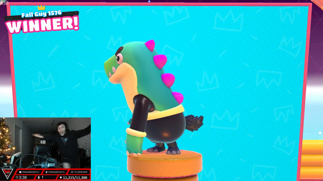 Train wins his first ever game of Fall Guys, then the game decides he didn't deserve it