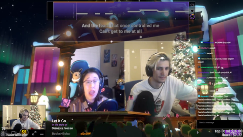 xQc gets interrupted while singing