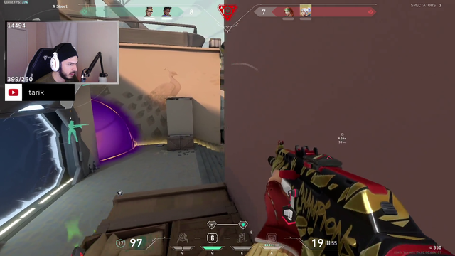 Tarik teleports.